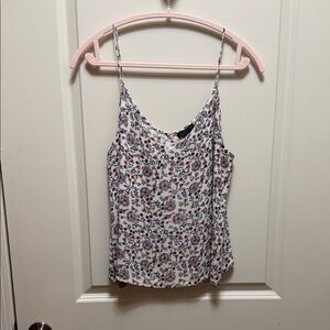 Cotton On Floral Camisole in White Blue and Orange